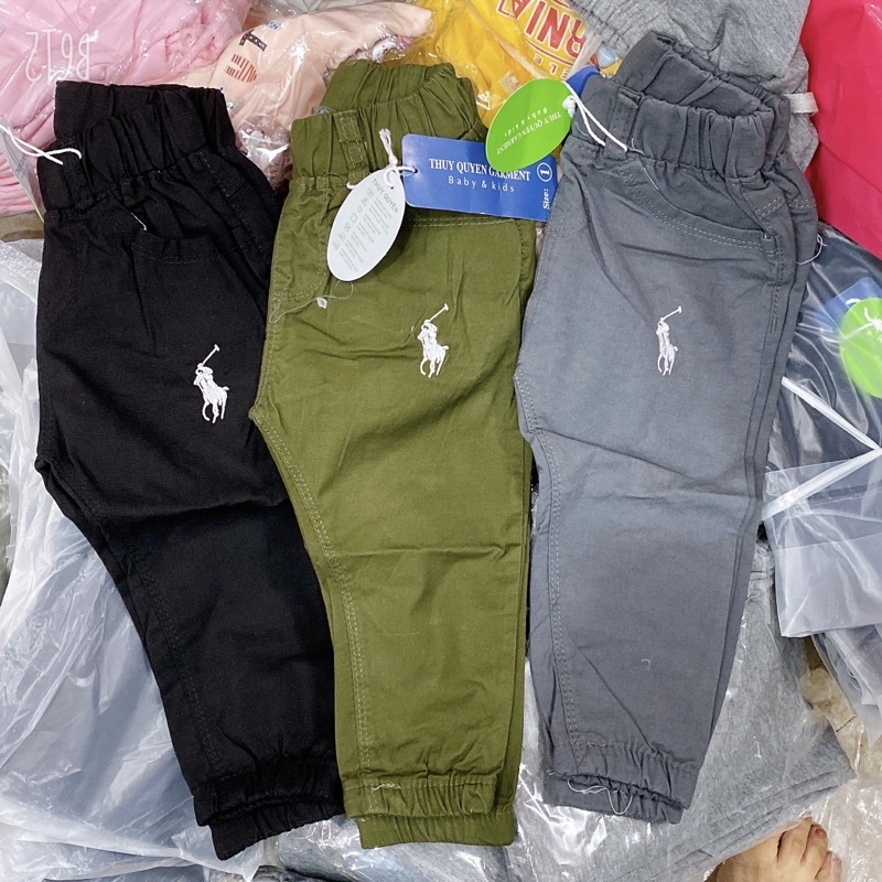 Quần dài kaki bo gấu, jocker kaki cho bé trai nhí , quần mặc đi lớp cho bé