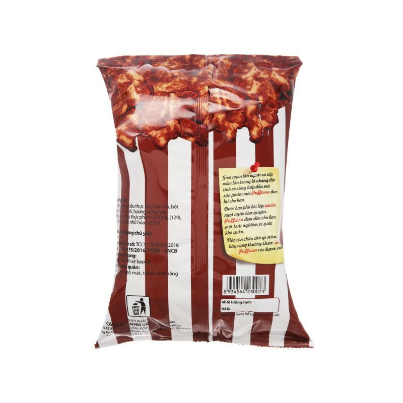 Combo 10 bịch Snack Puff Corn socola