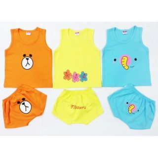 Combo 3 bộ ba lỗ sịp gấu Nanio s1-6