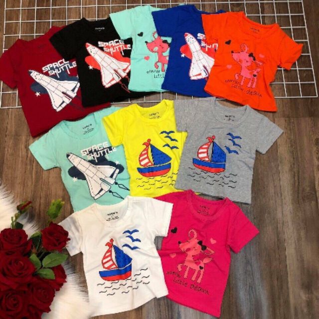 Áo cotton cho bé trai/bé gái