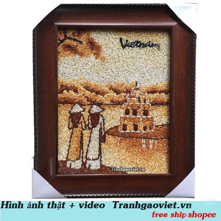 Tranh tháp rùa size nhỏ- Quà lưu niệm Việt Nam