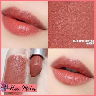 Son MAC Mocha 813 Satin - Màu Cam Đất