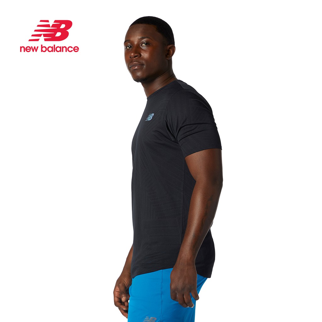 Áo thun tay ngắn chạy bộ nam NEW BALANCE Performance AMT11278BK (form châu á)