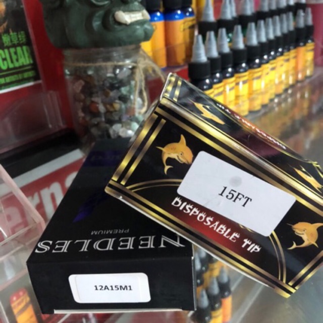 50 Kim xăm+ ngòi nhựa size 11-15