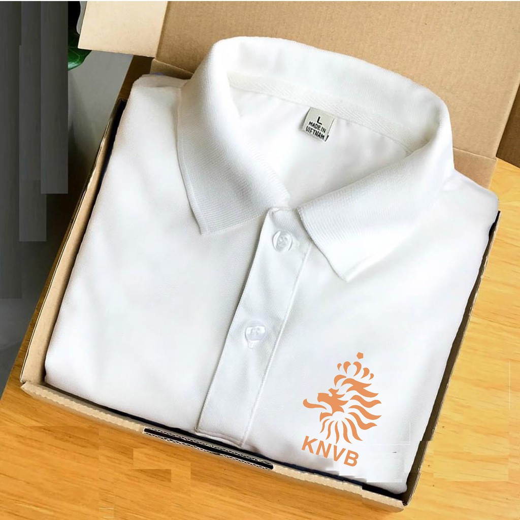 Áo Polo Trắng In Logo Đội Tuyển Quốc Gia Euro 2021 - Chất liệu hàng loại 1 thị trường kèm FREE SHIP | BigBuy360 - bigbuy360.vn