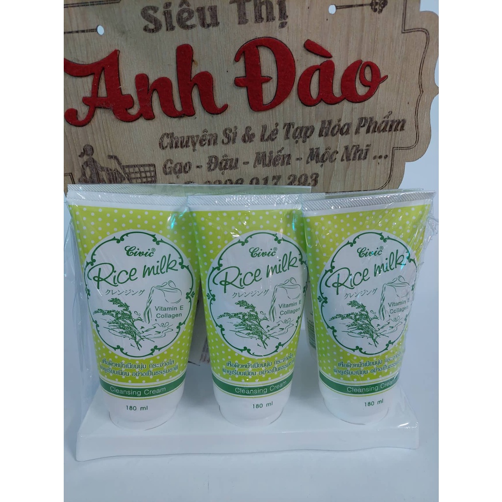 Sữa rửa mặt gạo Thái Civic Rice Milk 180ml