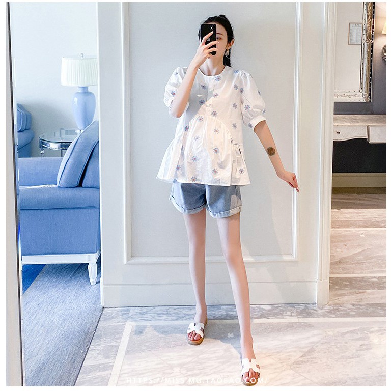 Áo Bầu Xinh Sơ Mi Bầu Xinh Ab191