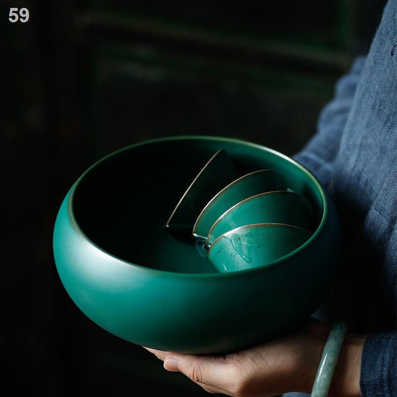 Gốm sứ cổ điển Thượng Nham Trà rửa đồ đá nhỏ kiểu Nhật cốc bút nước bể thải đạo không phân phốiS