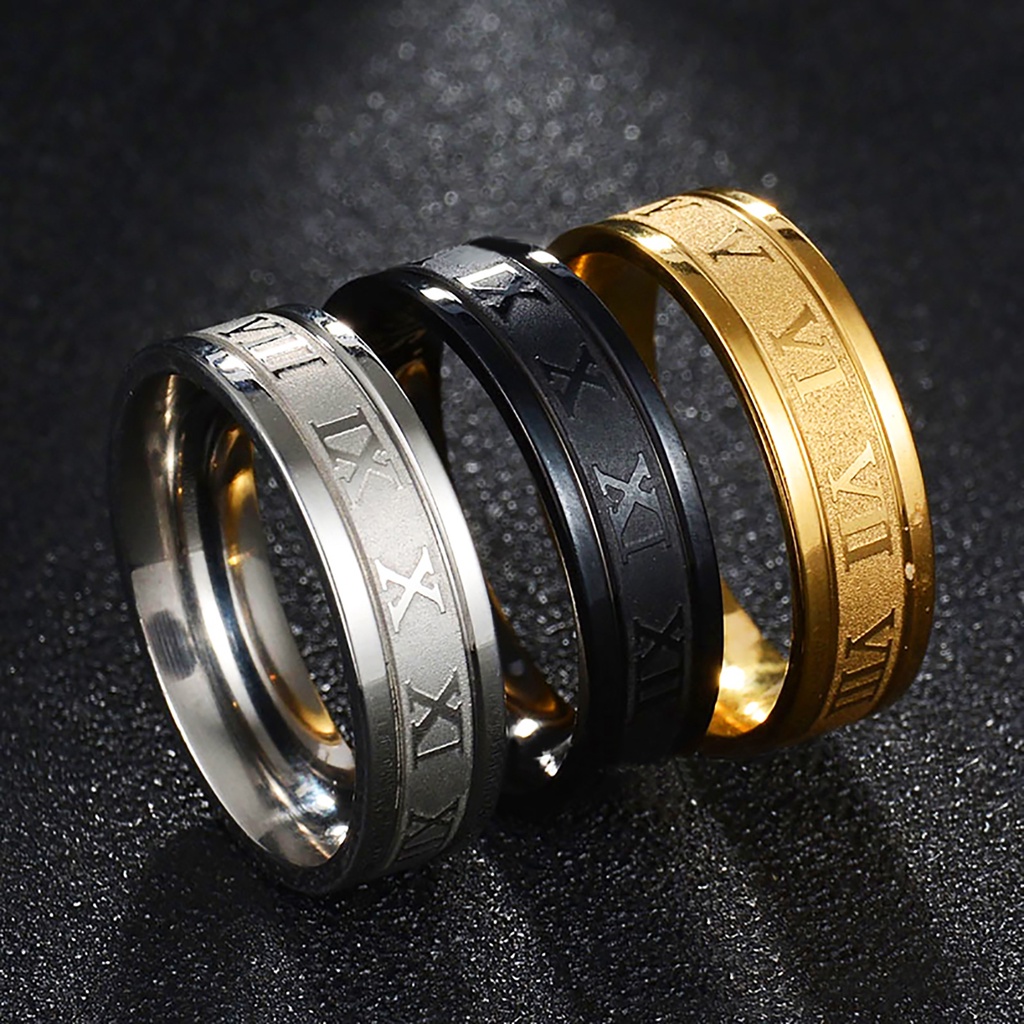 Nhẫn thép titan thiết kế sáng tạo thời trang cho nam nữ