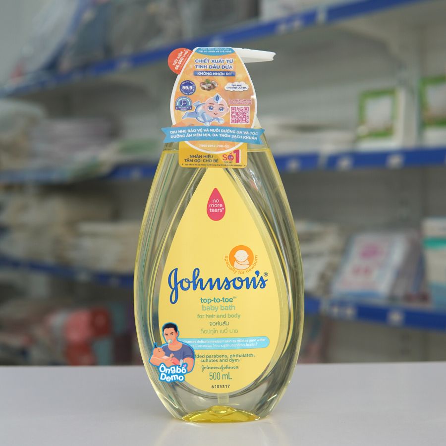 Sữa tắm gội toàn thân Johnson's TOP TO TOE 200ml/500ml - Ongbodemo
