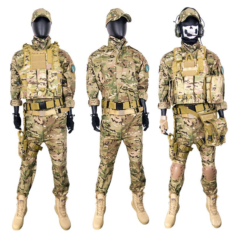 Bộ quần áo đồng phục quân đội màu rằn ri thời trang hè cho nam