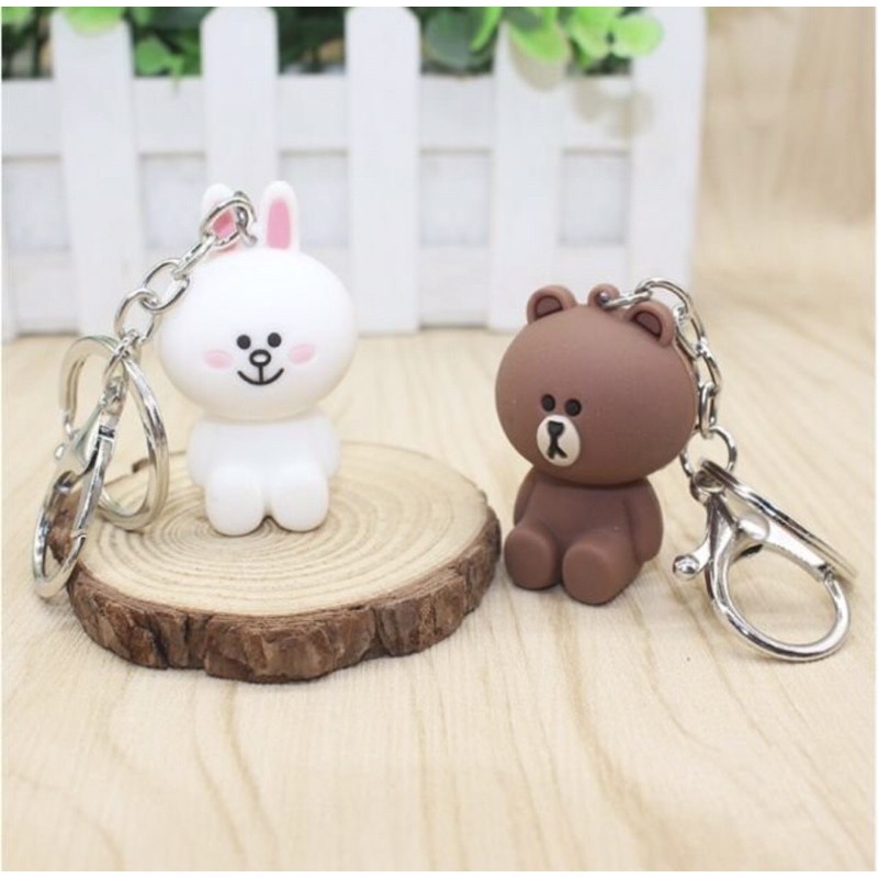 Móc khoá hình gấu Brown , Thỏ Cony NoBrand