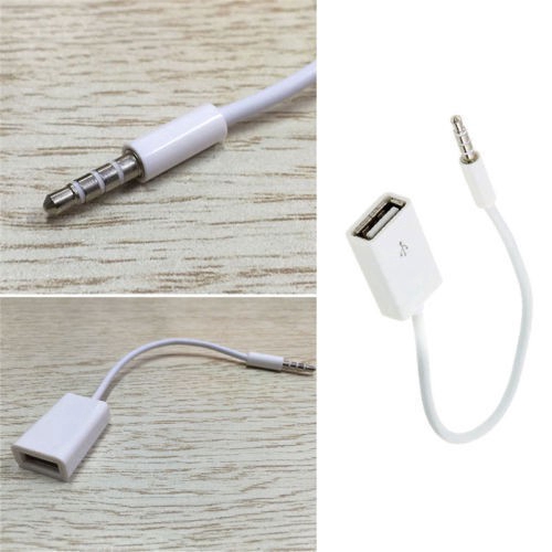 Dây cáp chuyển đổi đầu MP3 3.5mm AUX sang USB 2.0