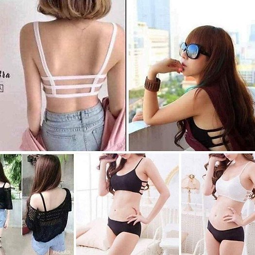 Áo Lót Nữ, Áo Ngực Bra 3 Dây Có Miếng Đệm Ngực Không Gọng - Bra Học Sinh 3 dây