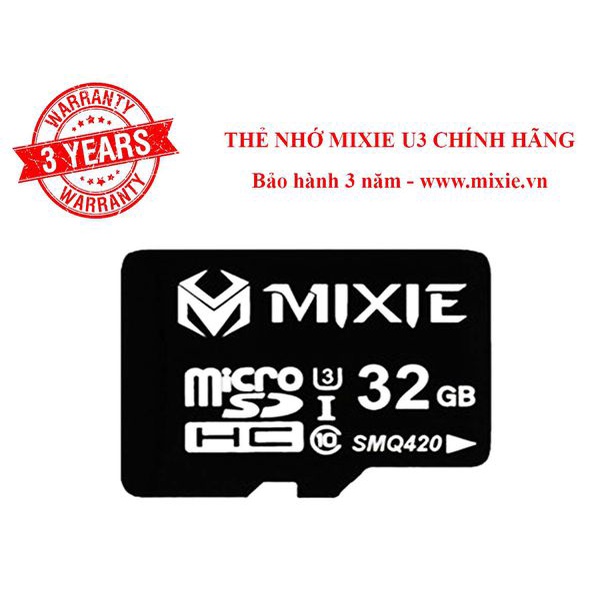 Thẻ nhớ Micro SD Mixie 32G,64G chuyên dùng cho camera wifi, chính hãng, bảo hành 3 năm
