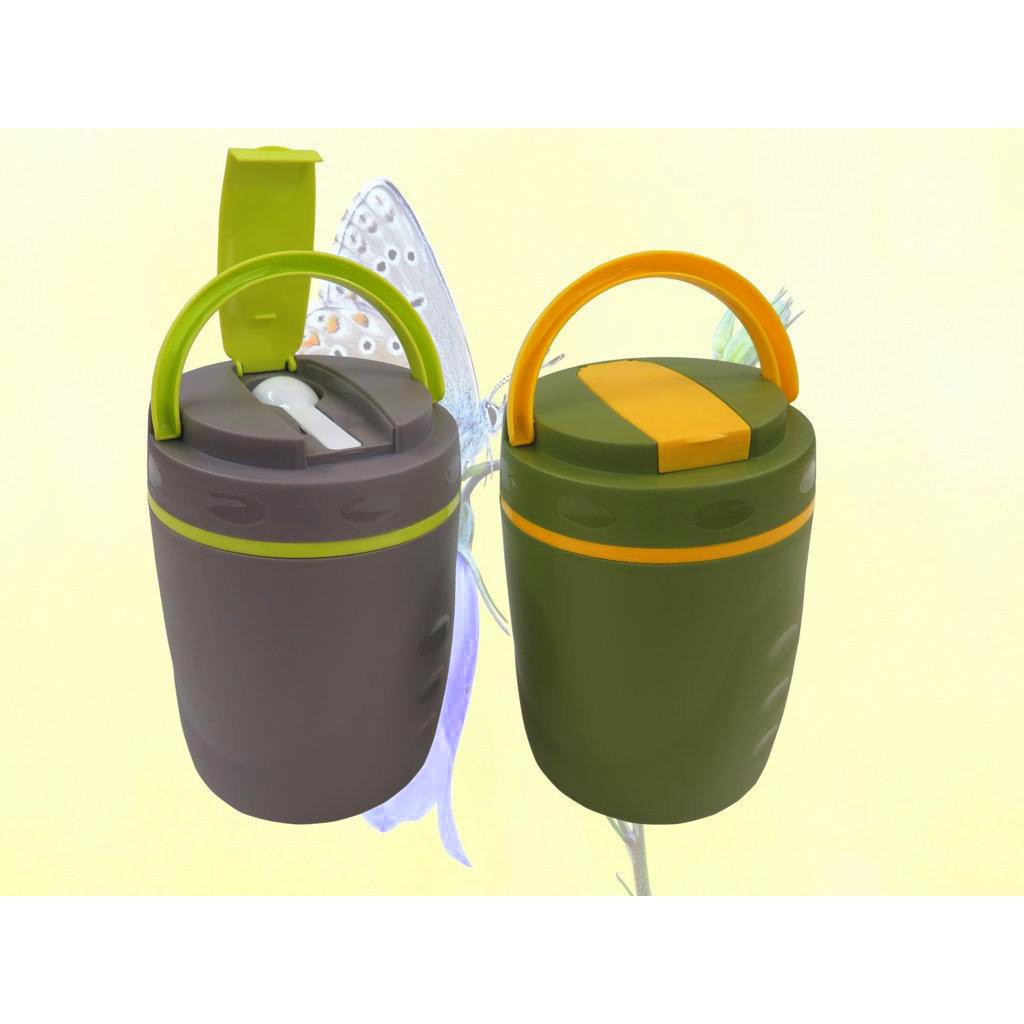 Hộp đựng thức ăn 2 ngăn ruột Inox Việt Nhật Plastic