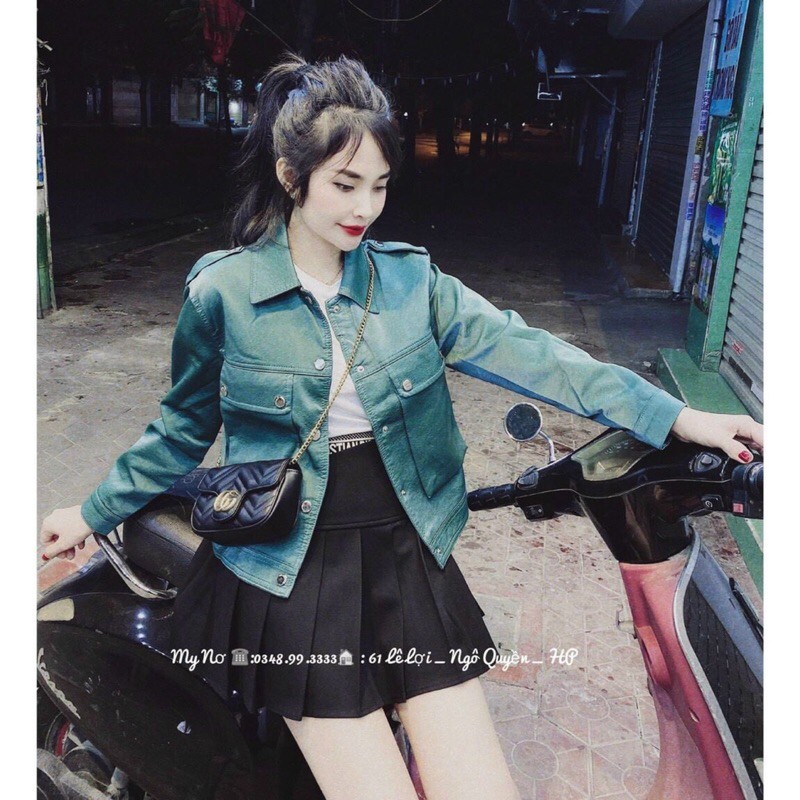 Áo da nhung mẫu mới hót hit