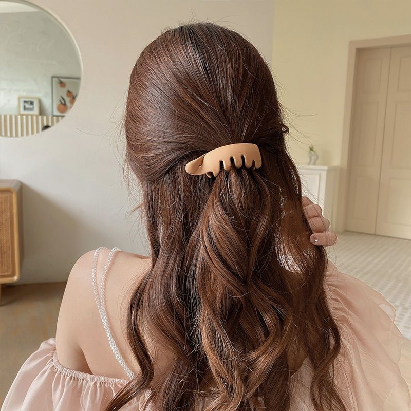 Kẹp Tóc Đuôi Ngựa Cỡ Nhỏ 7cm Màu Trơn Dành Cho Nữ