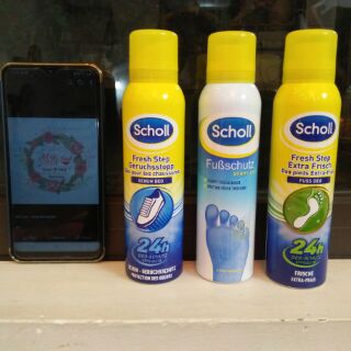 Xịt chân và giày Scholl 24h