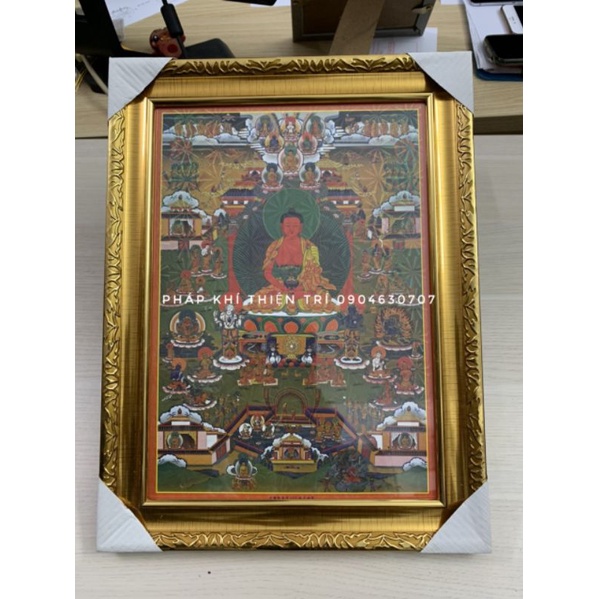 Các mẫu tranh thờ Mật Tông, kích thước 36,5x27,5 cm ,  có khung bằng nhựa tổng hợp, tranh căng in tráng nhựa
