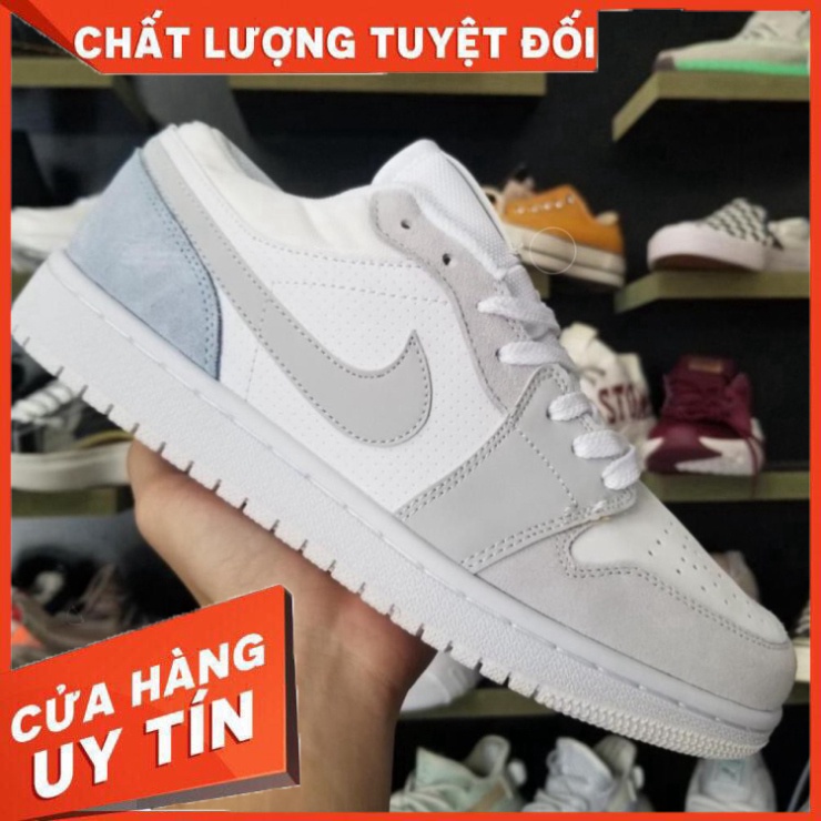Giày sneaker JD1 cổ thấp xám xanh nam nữ 2021 - Hàng nhập khẩu