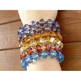 Lắc tay pha lê Swarovski 12ly (chọn màu)