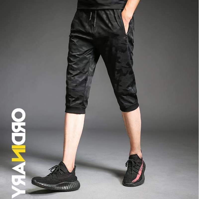 Quần Jogger Nam 3/4 Co Dãn Họa Tiết Rằn Ri Size L-5XL