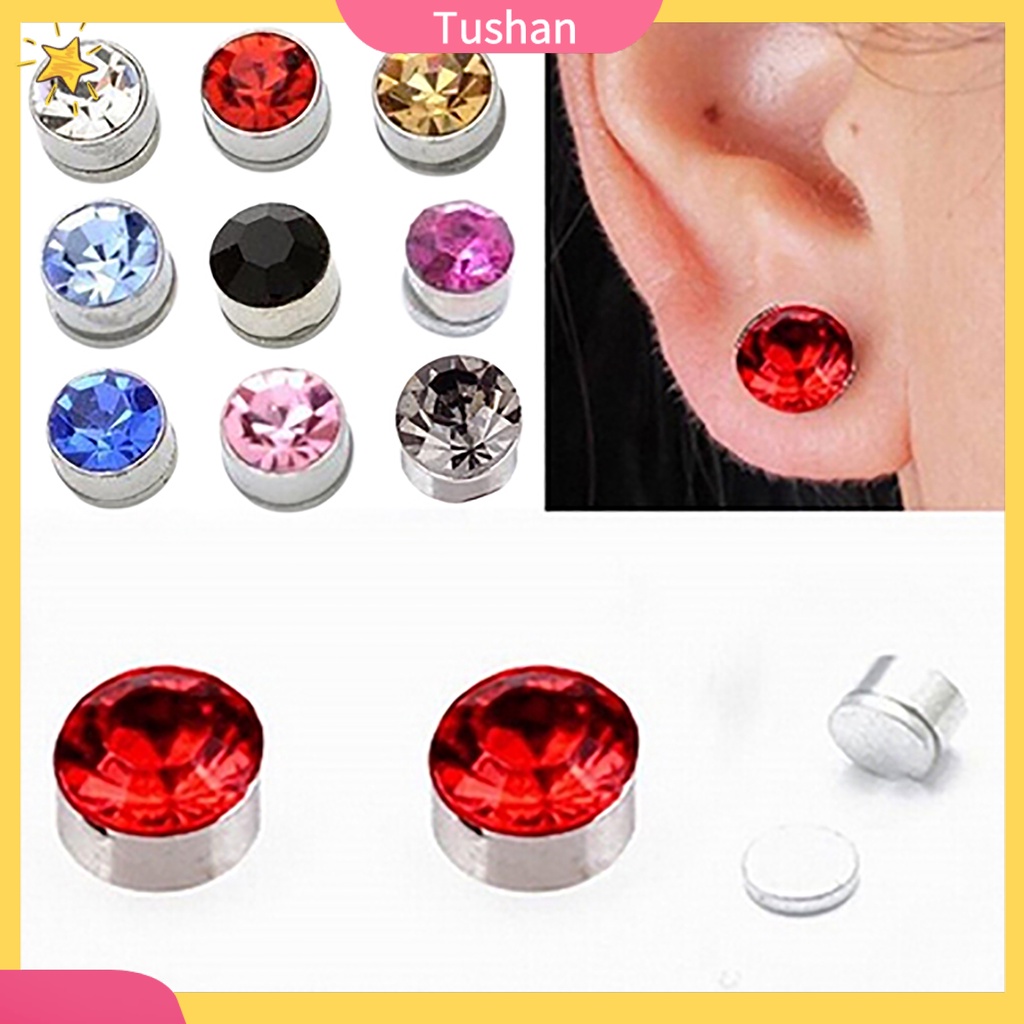 Khuyên tai nam châm kiểu dáng đơn giản trẻ trung dành cho cả nam và nữ
