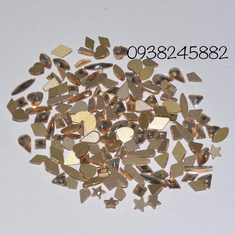 Đá kiểu chân bằng 100 viên mix mẫu