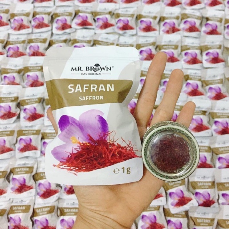 Nhuỵ hoa nghệ tây Safran Saffron Đức Mr Brown 1g