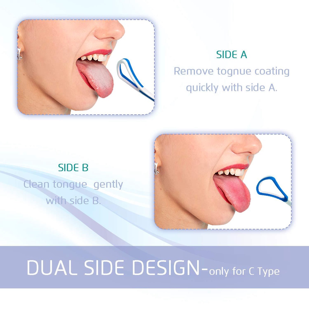 Dụng cụ cạo lưỡi  vệ sinh miệng cao cấp