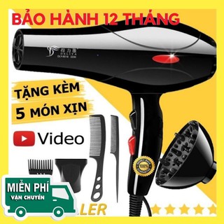 Máy Sấy Tóc ❤️FREESHIP❤️ Máy Sấy Tóc Tạo Kiểu Deliya Công Suất Lớn 2200W Tặng Kèm Bộ Phụ Kiện 5 Chi Tiết dq8