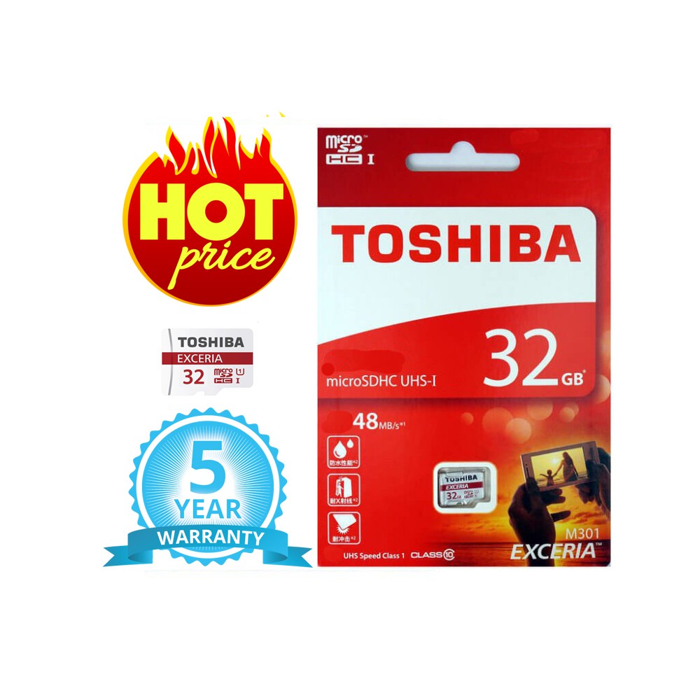 Thẻ nhớ Toshiba 32GB - Micro SDHC Toshiba Exceria 32GB | BigBuy360 - bigbuy360.vn