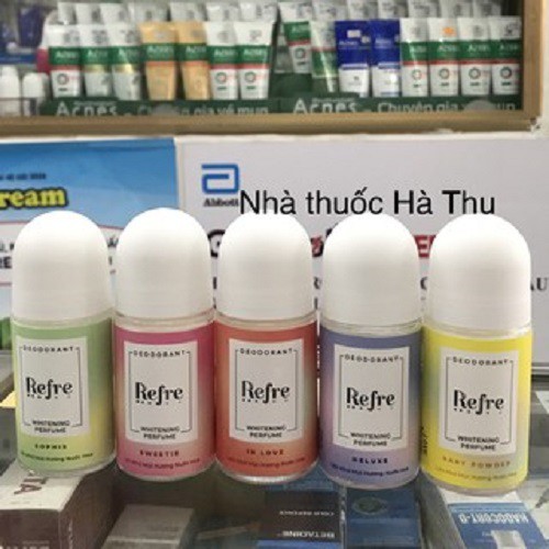 Lăn khử mùi dưỡng trắng hương nước hoa Refre Whitening 40ml