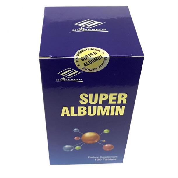 Viên uống SUPER ALBUMIN lọ 100 viên giúp tăng cường miễn dịch,tăng cường chức năng gan