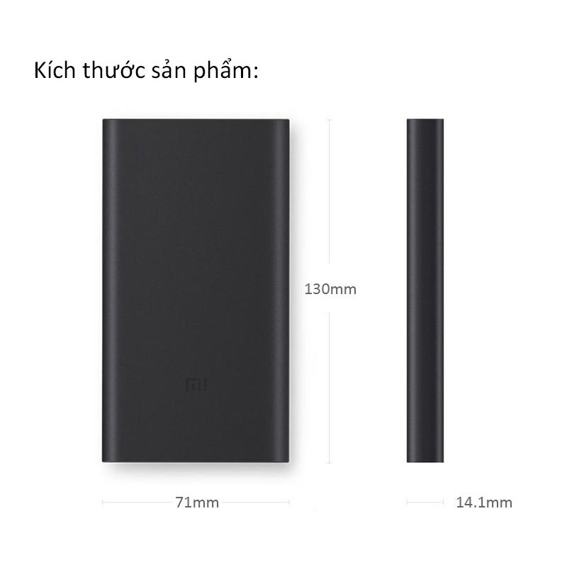 Pin sạc dự phòng XIAOMI 10000mAh Gen 2S - Input 2.0A/Output 2.4A [XMCDB]