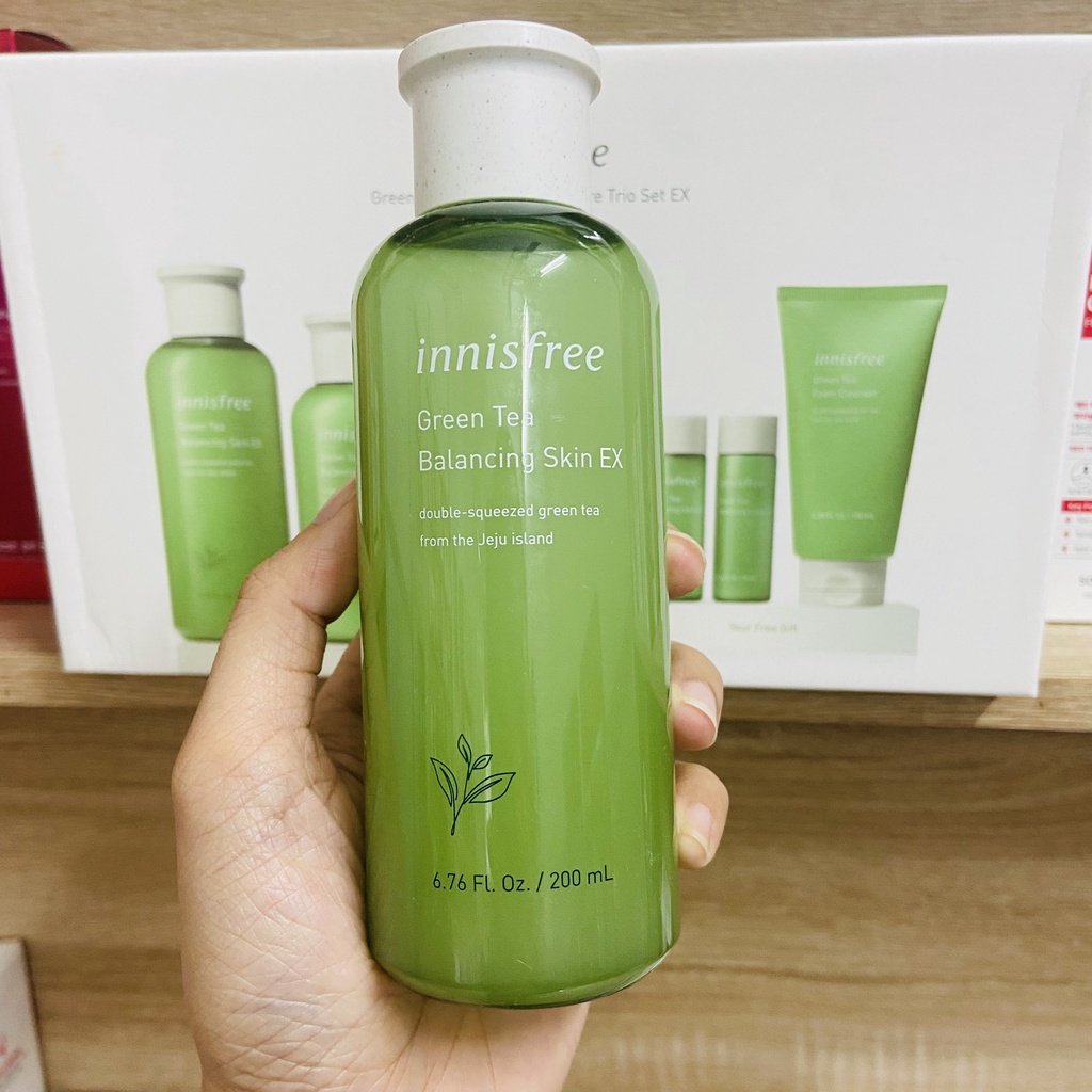 Tách lẻ [Bộ Set 6 Món] Dưỡng Da Innisfree Trà Xanh Balancing EX 2020 Hàn Quốc