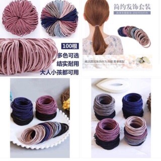 Sét 100 Dây Chun Buộc Tóc | Nịt Tóc
