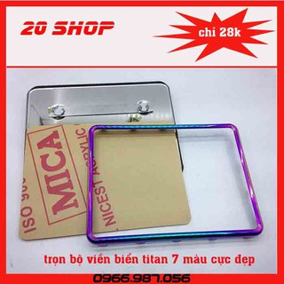 Viền biển Titan có kính hàng chuẩn Full ốc kèm theo-khung biển titan_#khungtitan