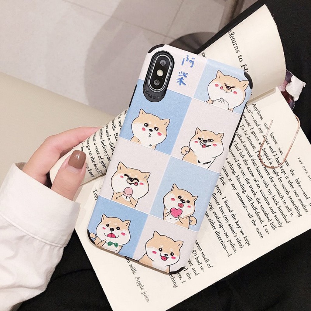 [ SAMSUNG ] Ốp Lưng Da IMD Shiba Kute I - R034 | BigBuy360 - bigbuy360.vn