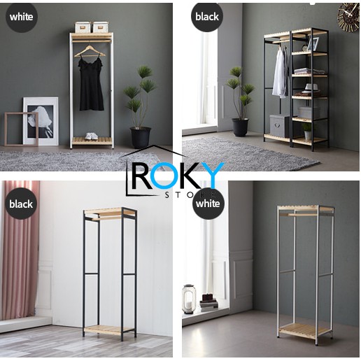 Combo Tủ Treo Quần Áo Hàn Quốc Khung Sắt - Combo iron