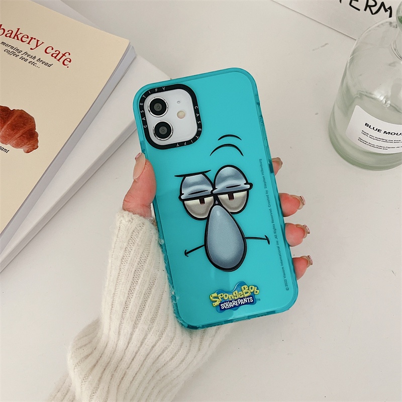 Ốp Điện Thoại TPU Silicone In Hình Spongebob Hoạt Hình Cho iPhone 11 Pro Max X XS Max XR 12 Pro Max 12 Mini 13 Pro Max