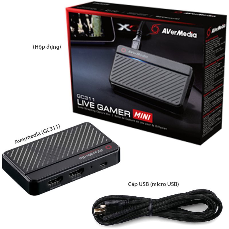 Bộ Capture Card AverMedia GC311 livestram chuyên nghiệp