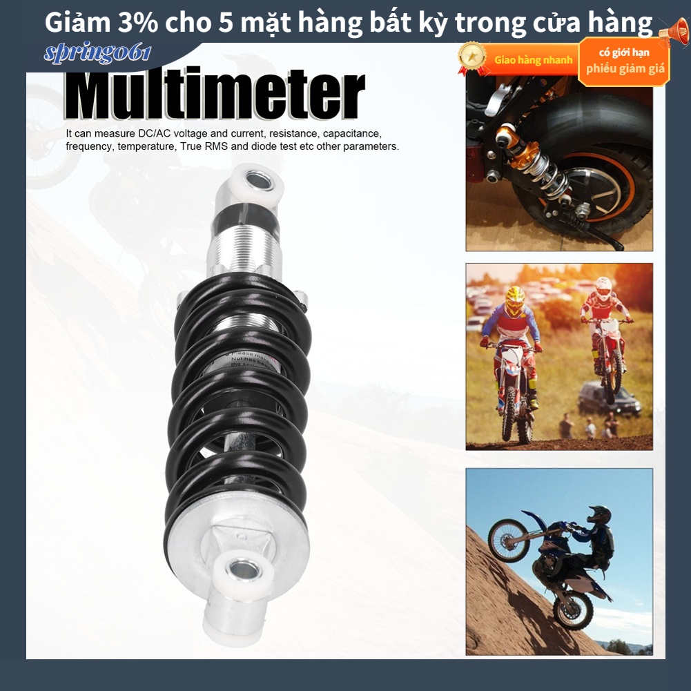 Spring061 7.9 inch Giảm xóc sau chấn 1200lb / in Phổ thông cho Xe máy ATV Scooter