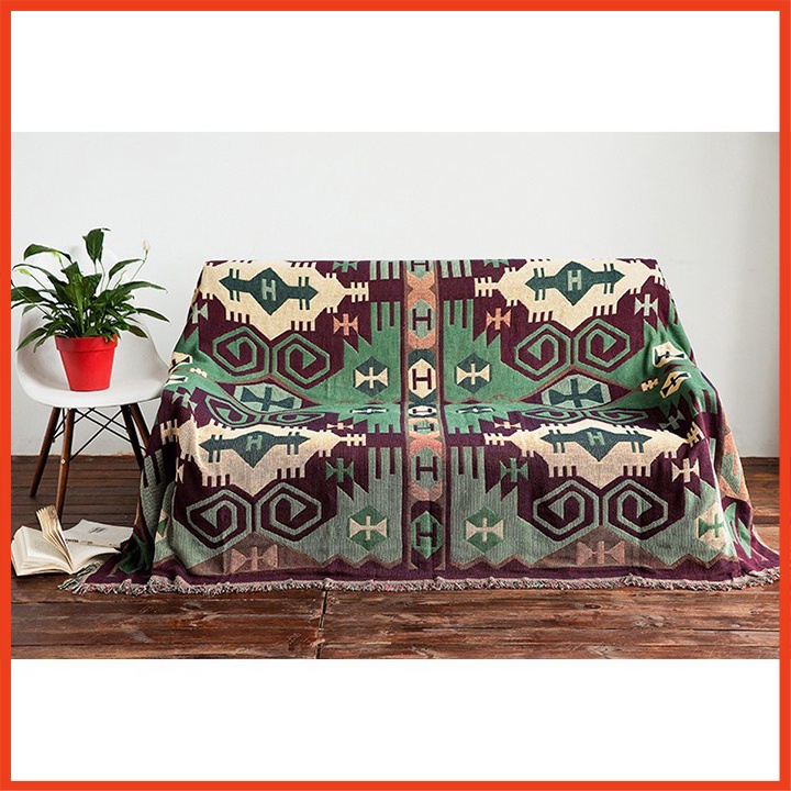 Thảm Thổ Cẩm Phong Cách Bohemian, Thảm Vintage 180x230cm