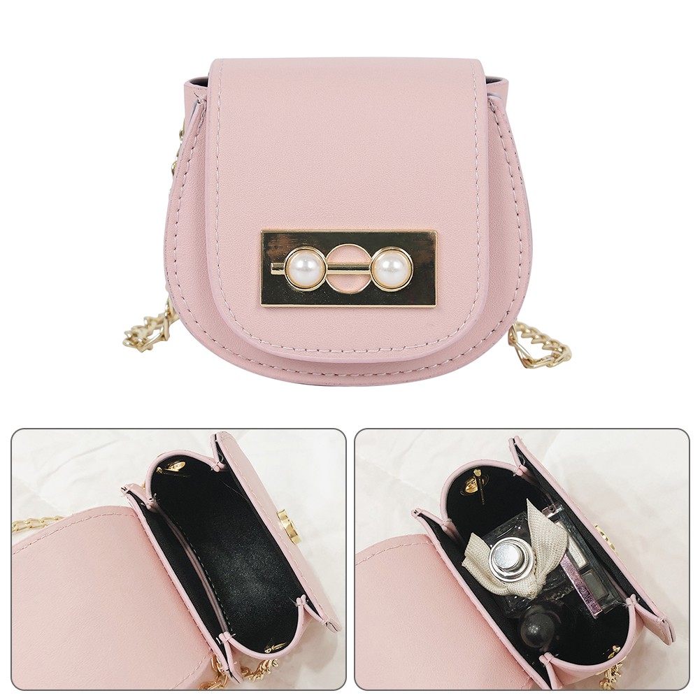 Túi da mini đeo chéo xinh xắn cho bé gái