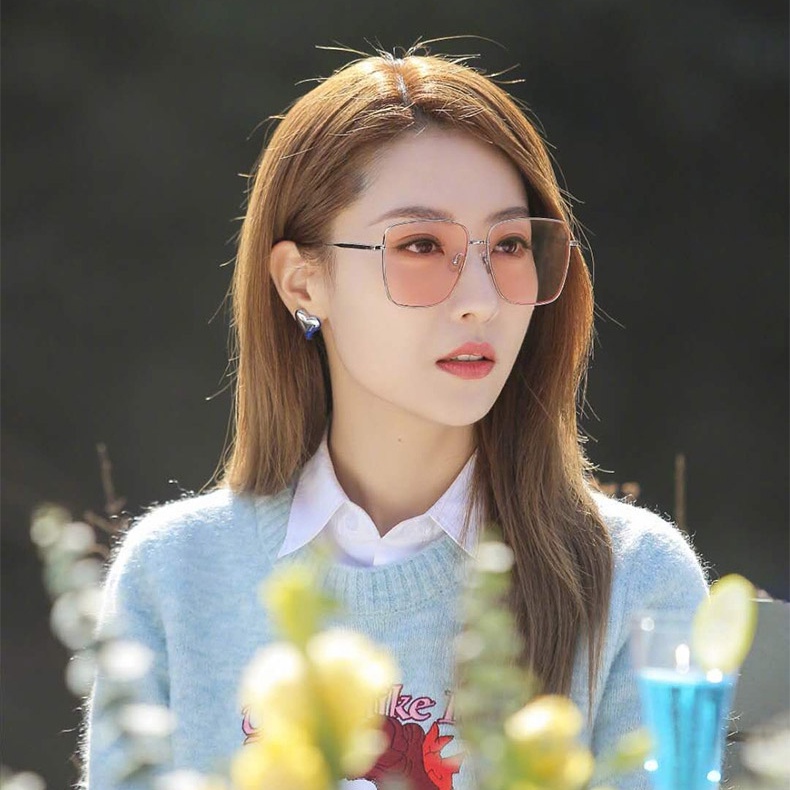 Kính Mát Thời Trang Hàn Quốc Chống Tia UV Gọng Lớn 2022 Cho Nữ