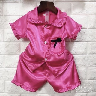 Bộ pijama bé gái phi lụa (13-19kg)