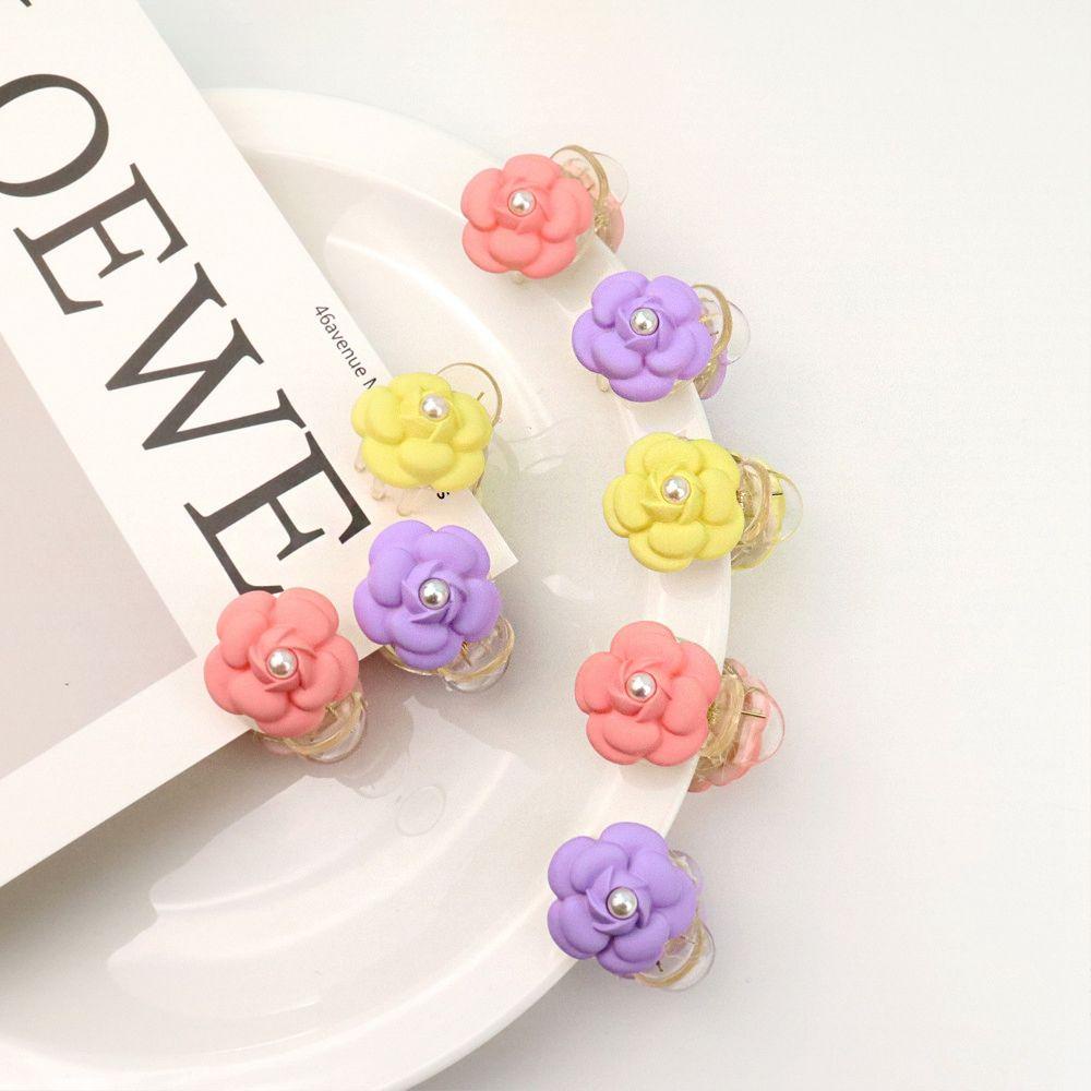 Kẹp Tóc Hoa Trà Màu Kẹo Ngọt Thời Trang Hàn Quốc WMES15H