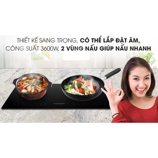 Bếp từ hồng ngoại Sunhouse SHB9105MT